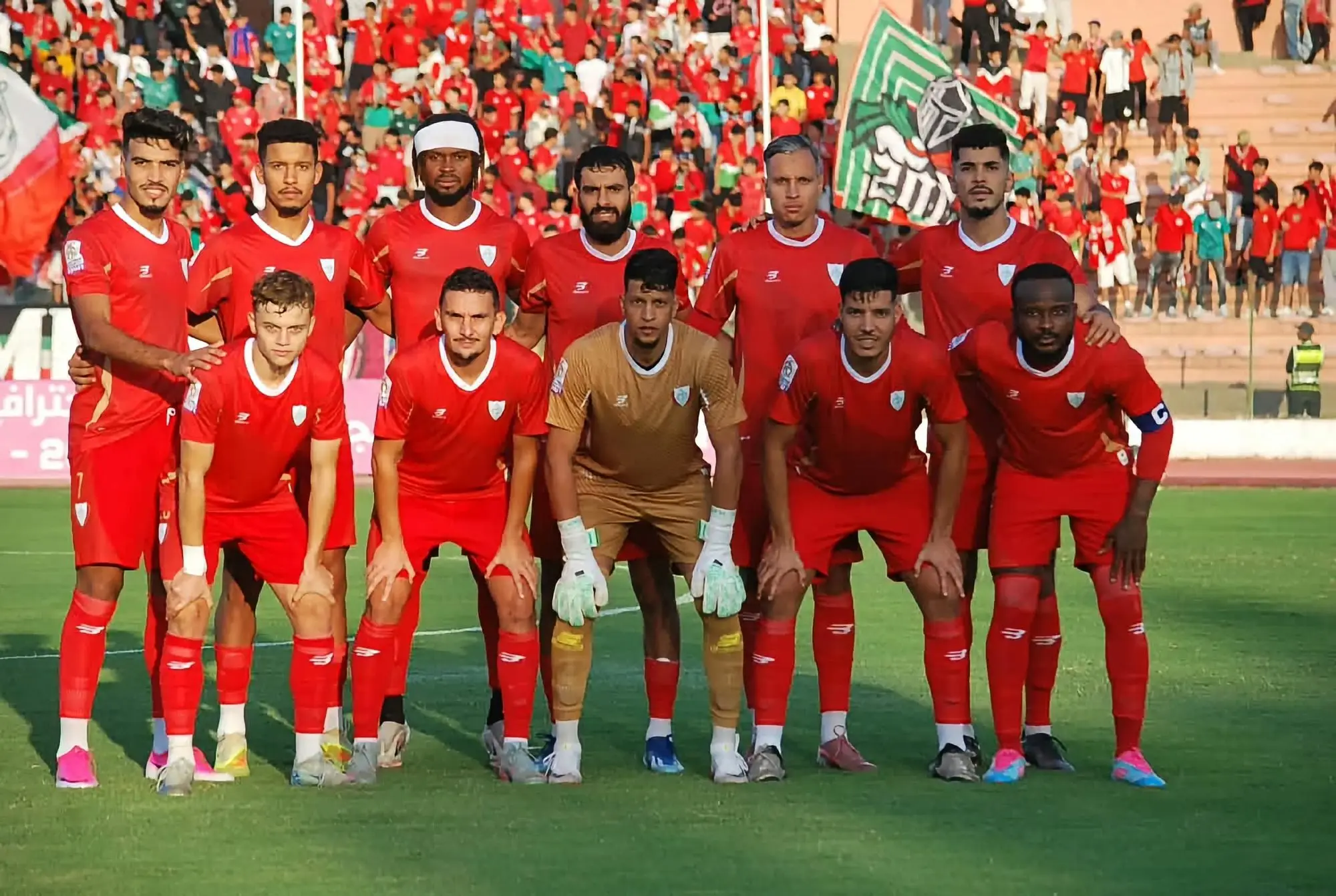Le onze de l’IZK avant la victoire contre l’Olympique Khouribga (2-1), le 10 octobre 2026