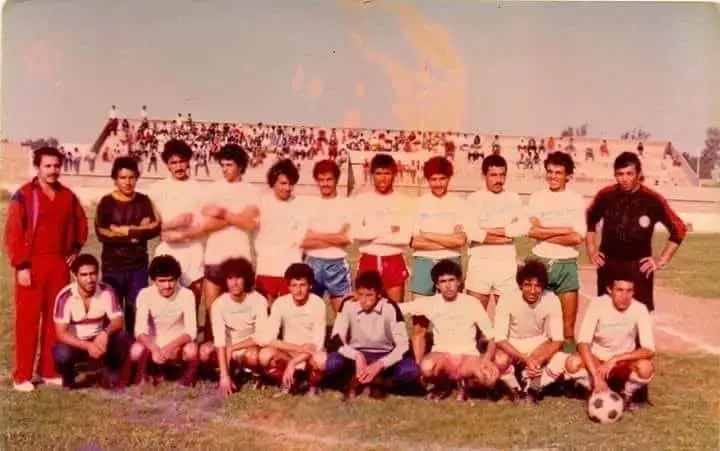 Un match des tournois de quartiers du ramadan au stade municipal, au début des années 1980, avec El Mansouri et Jamal Temsamani