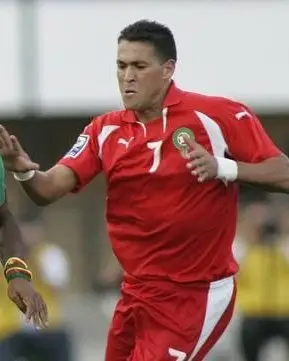 Mohamed Chihani sous le maillot de l’équipe du Maroc, vers 2009