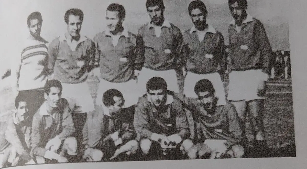 L’équipe de la première montée en deuxième division, en 1962
